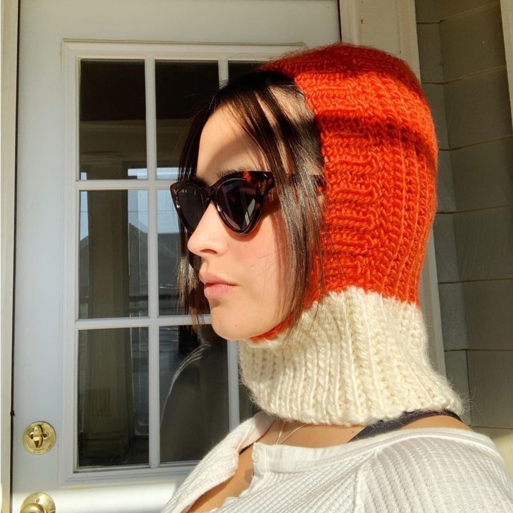 Red and White Balaclava